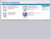 Tablet Screenshot of diveassistant.com